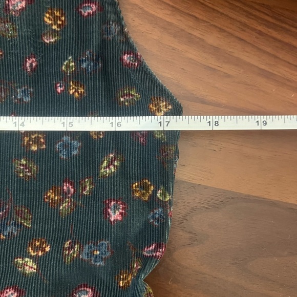 Vintage LL bean Floral Sleeveless jumper  - Green size 6P - Picture 11 of 12